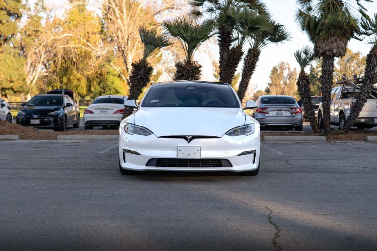 RR Auto Club White Tesla Model S Plaid Photos-1