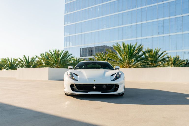 White Ferrari 812-1