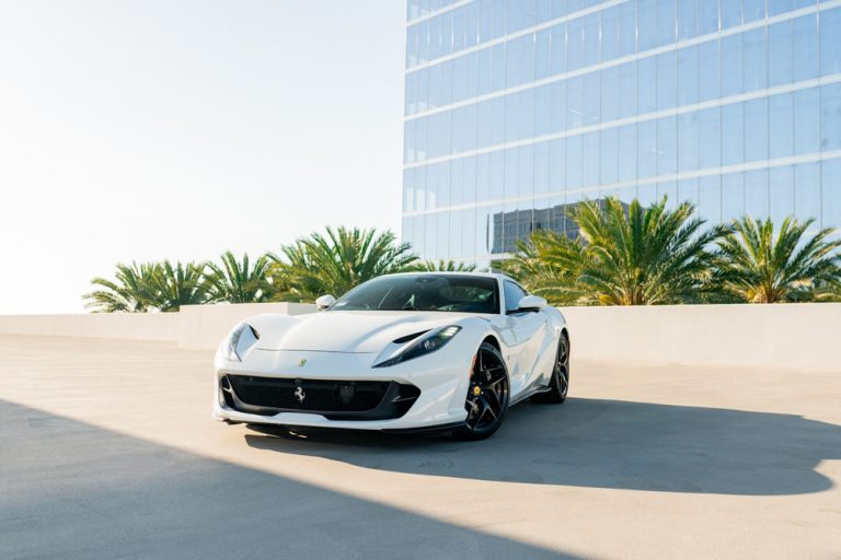 White Ferrari 812-2