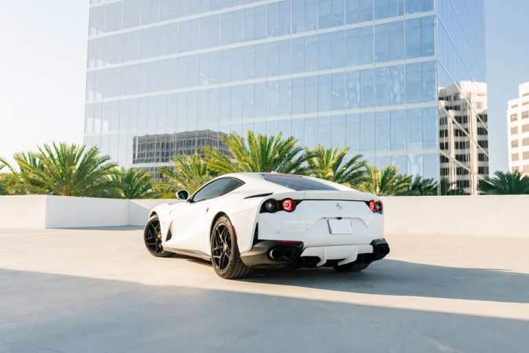 White Ferrari 812-4