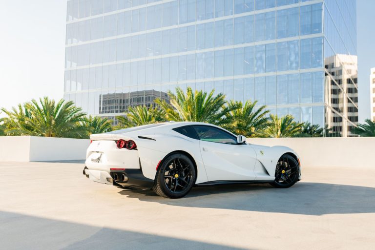White Ferrari 812-6