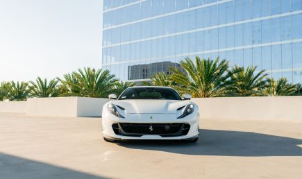 White Ferrari 812-1